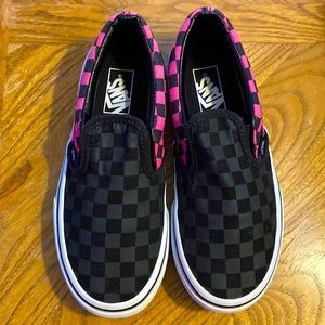 Vans. Slip on. NWOT. Never worn. Kids sz 1. Perfect condition.